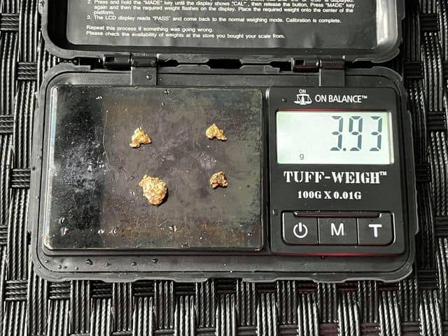 NOX amped blog gold find on scale