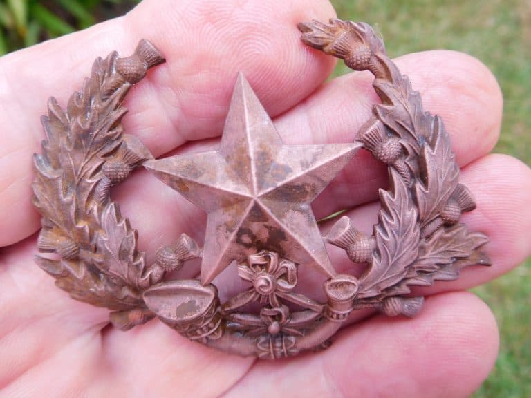 Cameronians Scottish Rifles Badge